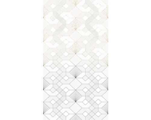 Tapet cu model geometric și design de evantai