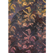 Textil decorativ cu model floral și frunze