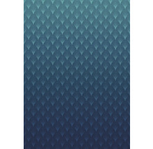 Model de tapet albastru cu design de evantai