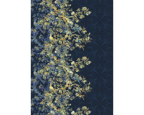 Tapet cu model de păsări și flori