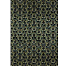 Tapetă cu model de pană de păun