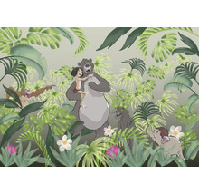 Ilustrație Cartea Junglei cu Mowgli, Baloo, Bagheera, Hathi și Regele Louie