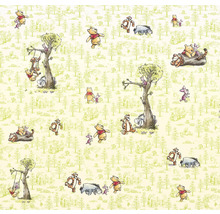 Tapet cu motive Winnie the Pooh și model de copac