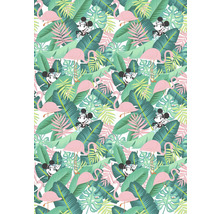 Model cu frunze tropicale, flamingo și Mickey Mouse