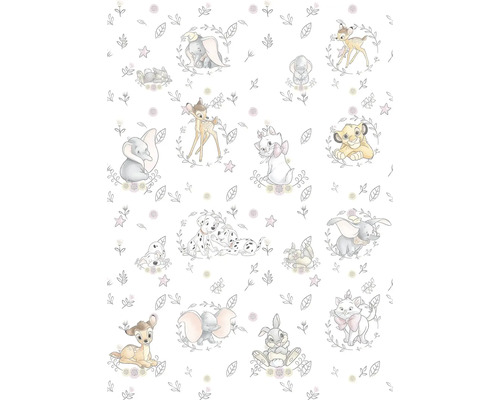 Tapet cu motive Disney cu Dumbo, Bambi, Marie, Simba și dalmațieni