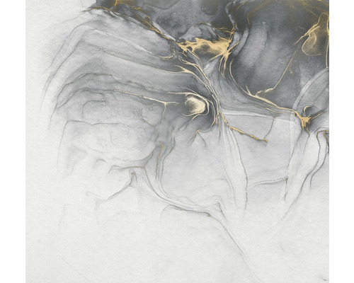 Ilustrație abstractă cu efect de marmură în gri și auriu