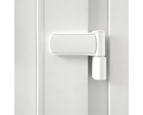 Balama de ușă albă pe o ușă