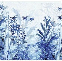 Tapet cu bambus și plante tropicale