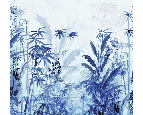 Tapet cu bambus și plante tropicale
