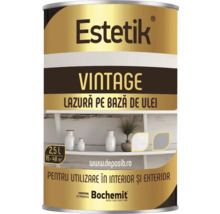 Lazura de ulei pentru lemn Estetik Vintage, cutie de 2,5 litri pentru interior și exterior