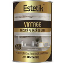 Lazura de lemn Estetik Vintage, cutie de 0,75 litri pentru interior și exterior