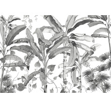 Ilustrație cu plante tropicale ca decorațiune de perete