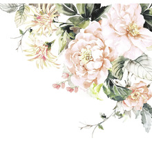 Pictură în acuarelă cu trandafiri și flori