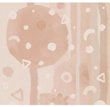 Model abstract cu cercuri, triunghiuri, linii și semilune