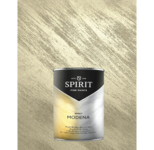 Găleată cu vopsea Spirit Fine Paints Efect Modena în fața unui fundal vopsit cu vopsea