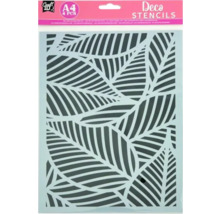 Șablon A4 cu motiv de frunze