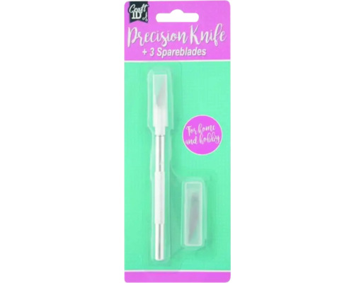 Cuțit de precizie și lame de rezervă Cuțit de precizie cu trei lame de rezervă