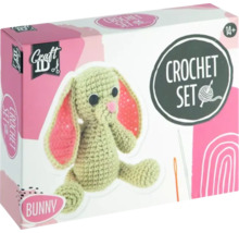 Set croșetat iepure pentru adulți, inclusiv croșetă și fire