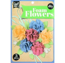 Flori din spumă pentru bricolaj, 3 bucăți