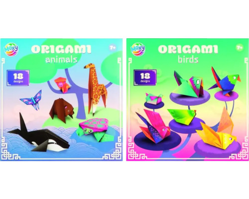Moxy Origami animale și păsări set cu 18 modele