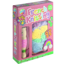 Set de tricotat franțuzesc în ambalaj roz