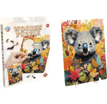 Puzzle din lemn cu motiv de koala pentru copii de la șapte ani