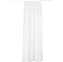 Cortină de duș albă din material textil cu suspensie cu ochiuri