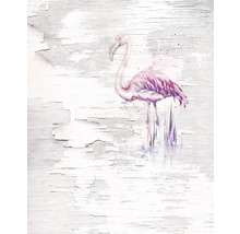 Pictură murală decorativă cu motiv flamingo