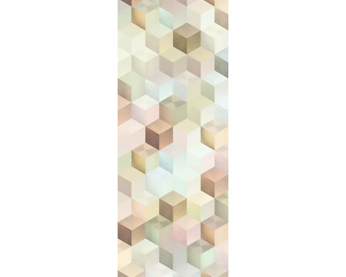 Model abstract de cuburi pentru decorarea peretilor