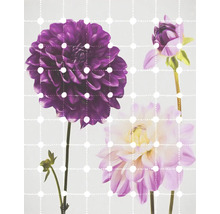 Imagine decorativă cu flori și model punctat