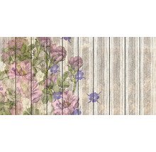 Tapetă din lemn cu motiv floral