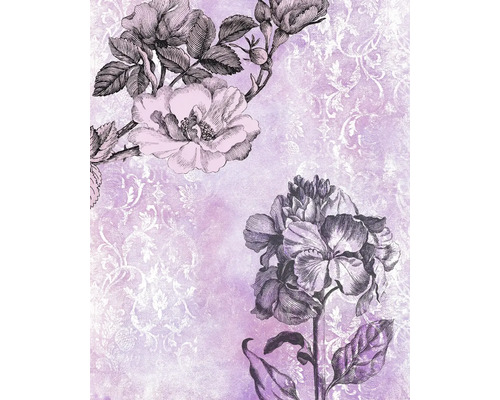 Model floral cu trandafiri și elemente florale