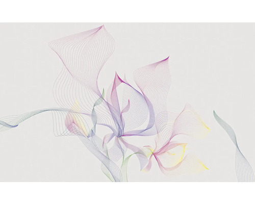 Reprezentare abstractă a unei flori din linii fine