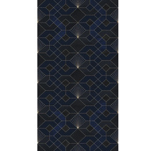 Tapet cu linii geometrice și motive art deco