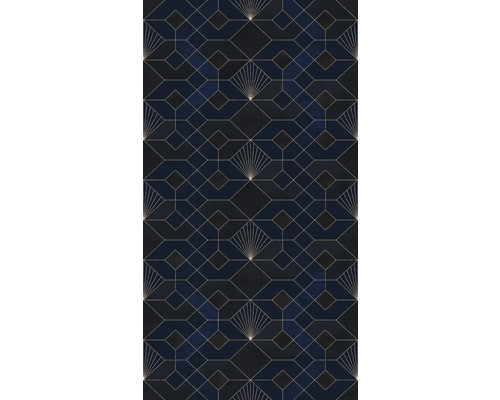 Tapet cu linii geometrice și motive art deco