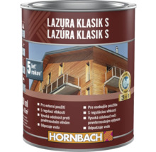 Lazură pentru lemn în găleată de vopsea pentru exterior