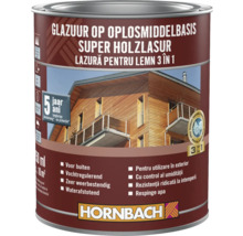 Lazură pentru lemn pe bază de solvenți în găleată metalică cu logo-ul Hornbach