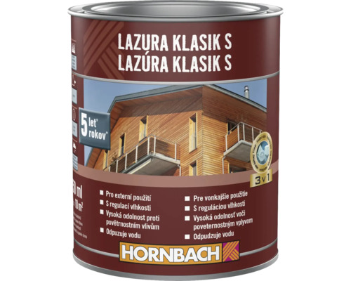 Lazură pentru lemn de exterior în găleată metalică
