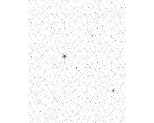 Tapet cu model geometric triunghiular și elemente florale