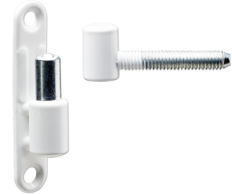 Balama cilindrică Hettich 68x13 mm, max. 20kg, 1 tijă + placă, oțel alb, pachet 5 bucăți Balamaua cu șurub pentru înșurubare