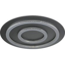 Plafonier LED rotund cu elemente de cristal