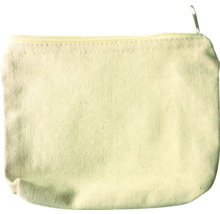 Geantă de cosmetice goală din material textil cu fermoar