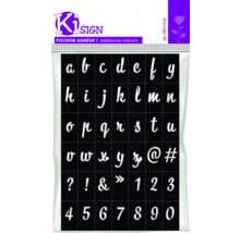 Ki Sign șablon adeziv cu litere, numere și caractere speciale