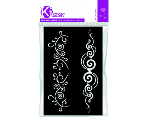 Șablon adeziv Ki Sign cu model floral