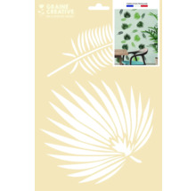 Șablon cu motiv de frunză de palmier pentru decorarea pereților