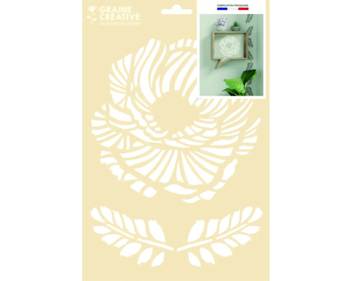 Șablon decorativ A4 floral Șablon cu motive vegetale pentru decorarea pereților