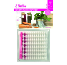 Graine Creative Set de ștampile alfabet pentru modelare din lut polimeric