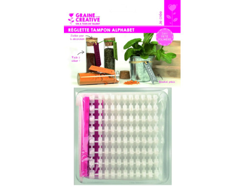 Graine Creative Set de ștampile alfabet pentru modelare din lut polimeric