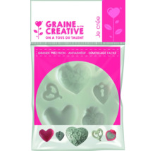 Formă de silicon Graine Creative cu motive de inimă
