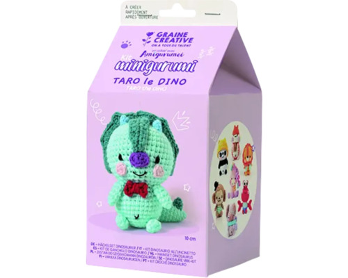 Graine Creative Set mini croșetat Amigurumi Taro the Dino